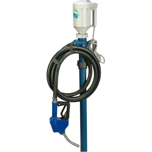 Trousse de pompe pour baril PFM-48 avec moteur M3V avec accessoires pour fluide d&eacute;chappement diesel (DEF), Polypropyl&egrave;ne/PVDF/Acier inoxydable D. Morneault & Fils