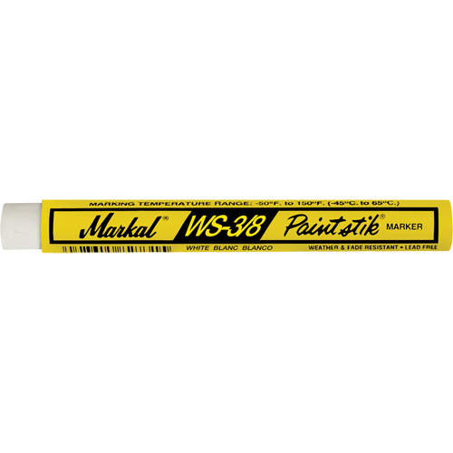 WS-3/8 Paintstik&reg; Paint Marker, Solid Stick, White D. Morneault & Fils