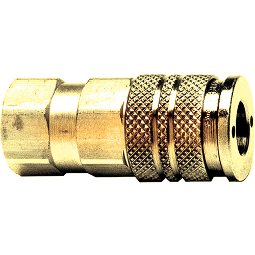 Automatic One-Handed Quick Disconnect, Brass, 1/4" x 3/8" D. Morneault & Fils