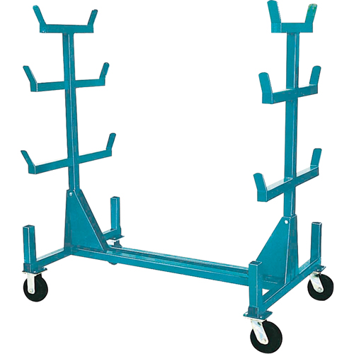 Supports mobiles pour tuyaux & barres, Acier, 34" la x 61" p x 58" h, Capacit&eacute; de 1000 lb D. Morneault & Fils