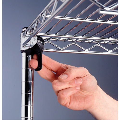 Super Adjustable Super Erecta Shelf&reg;, 4 Tiers, 36" W x 62-9/16" H x 18" D D. Morneault & Fils