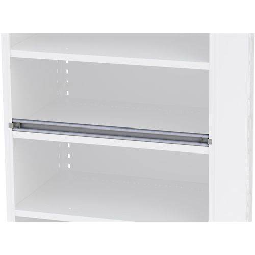 Façade pour rangement de bacs pour rayonnage enclenchable Interlok D. Morneault & Fils
