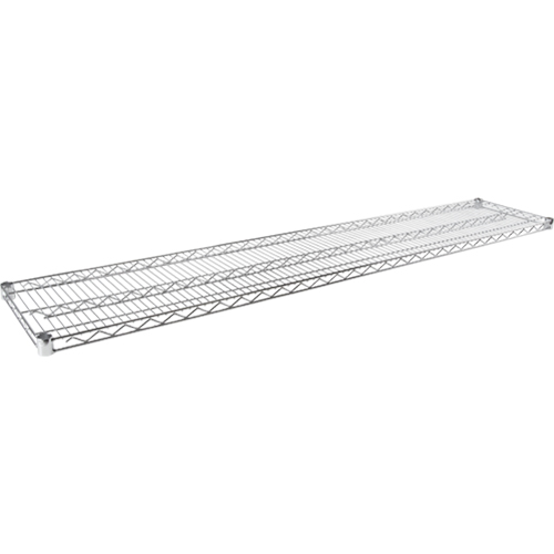 Tablette en treillis pour &eacute;tag&egrave;re robuste en treillis chromat&eacute;, 72" la x 14" p, Capacit&eacute; de 600 lb D. Morneault & Fils