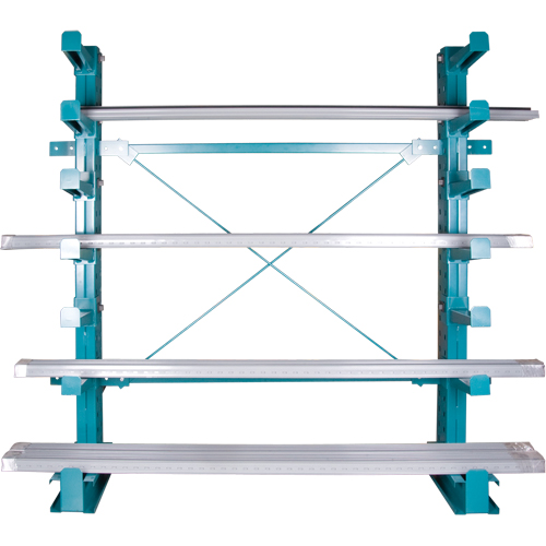 Cantilever Bar-Stock Racking - Light-Duty, Single Sided, 12" Arm, 75" H D. Morneault & Fils