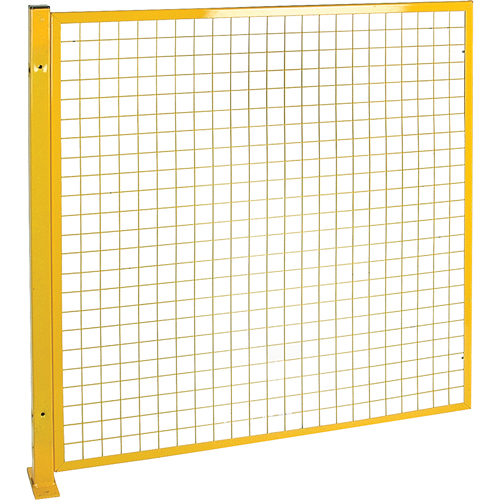 Protecteur de p&eacute;rim&egrave;tre de style treillis, 4' h x 4' la, Jaune D. Morneault & Fils