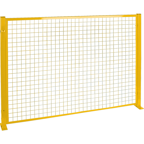 Protecteur de p&eacute;rim&egrave;tre de style treillis, 4' h x 8' la, Jaune D. Morneault & Fils