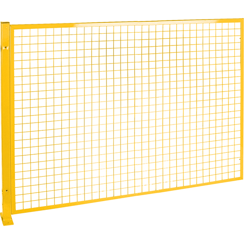 Mesh Style Perimeter Guard, 4' H x 8' W, Yellow D. Morneault & Fils