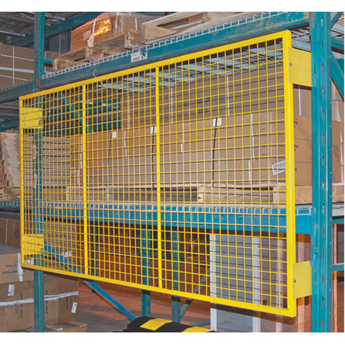 Grilles de protection arri&egrave;re pour palettier, 144" la x 48" h, Ferrures de 6" D. Morneault & Fils