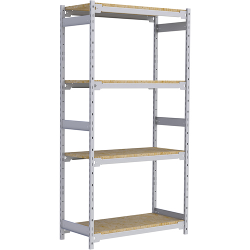&eacute;tag&egrave;re-classeur de grande largeur, Acier, 4 Tablettes, 42" la x 18" p x 84" h D. Morneault & Fils