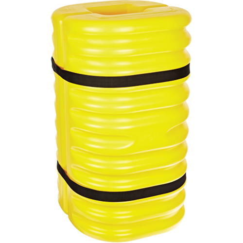 Column Protector, 12" x 12" Inside Opening, 24" L x 24" W x 42" H, Yellow D. Morneault & Fils