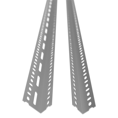Montant &agrave; corni&egrave;re perfor&eacute;e, Acier galvanis&eacute;, Hauteur 72" D. Morneault & Fils