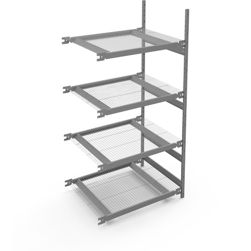 &eacute;tag&egrave;re de grande largeur, Acier, Sans boulons, Capacit&eacute; 1340 lb, 42" la x 84" h x 32" p D. Morneault & Fils