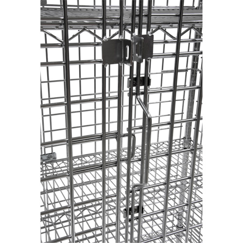 Security Cart, Chrome Plated, 48" x 69" x 24", 500 lbs. Capacity D. Morneault & Fils