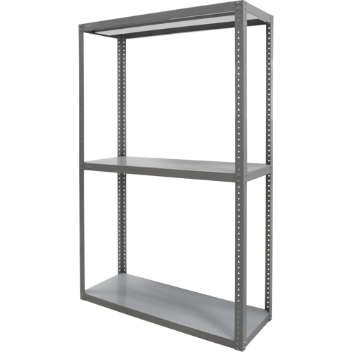Heavy-Duty Shelving, Steel, Bolted, 3000 lbs. Capacity, 36" W x 72" H x 18" D D. Morneault & Fils