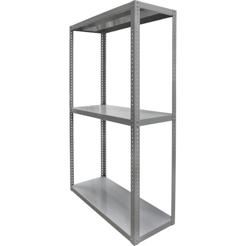 Heavy-Duty Shelving, Steel, Bolted, 3000 lbs. Capacity, 36" W x 72" H x 18" D D. Morneault & Fils