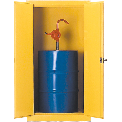 Armoires de s&eacute;curit&eacute; pour barils, Capacit&eacute; de 55 gal. US, Jaune D. Morneault & Fils