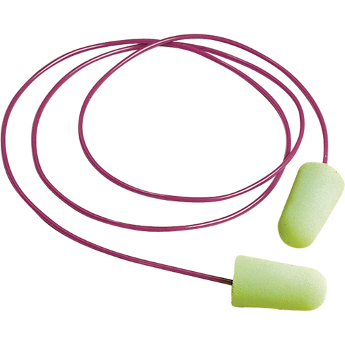 Bouchons d'oreilles en mousse Pura-Fit, Vrac - Boîte, Avec cordon D. Morneault & Fils