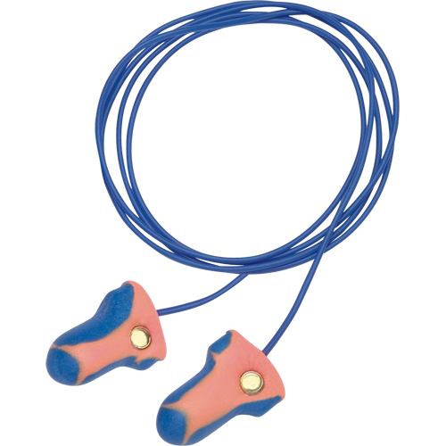 Howard Leight Laser-Trak Single-Use Detectable Earplugs, Pair - Polybag, Corded D. Morneault & Fils