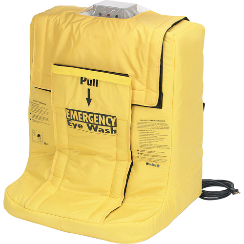 On-Site&reg; Eyewash Station With Heater Jacket, Gravity-Fed, 7 gal. Capacity, Meets ANSI Z358.1 D. Morneault & Fils