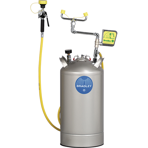Portable Eyewash Station, Pressurized, 15 gal. Capacity, Meets ANSI Z358.1 D. Morneault & Fils
