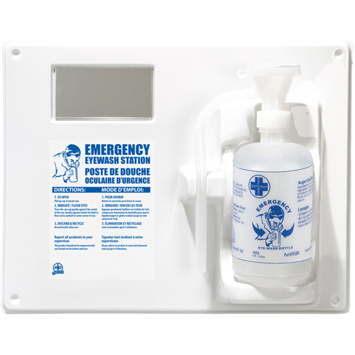 Eyewash Station - Single Station With Empty Bottle D. Morneault & Fils