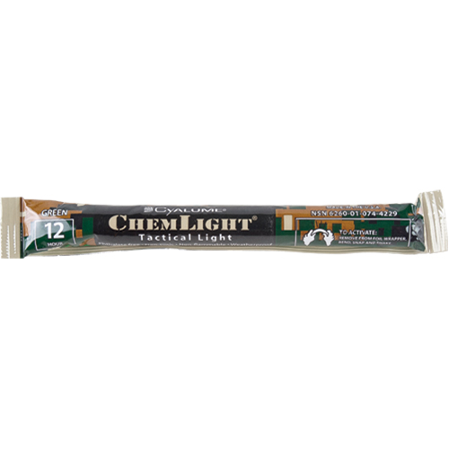 B&acirc;tons de s&eacute;curit&eacute; luminescents Cyalume 6", Vert, Dur&eacute;e 12 h D. Morneault & Fils