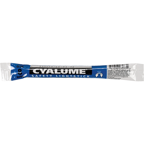 6" Cyalume&reg; Lightsticks, Blue, 8 hrs. Duration D. Morneault & Fils
