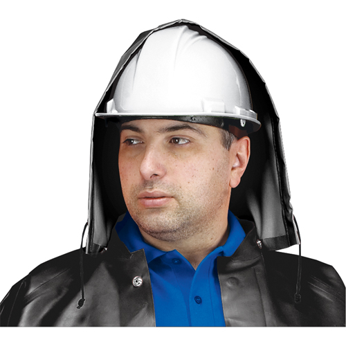 Capuchon imperm&eacute;able SBR Vulcan, Taille unique, Noir, Caoutchouc D. Morneault & Fils