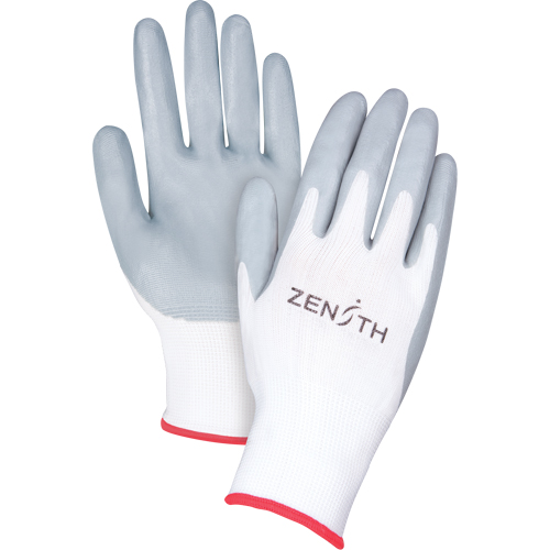 Lightweight Breathable Coated Gloves, 7/Small, Foam Nitrile Coating, 13 Gauge, Polyester Shell D. Morneault & Fils