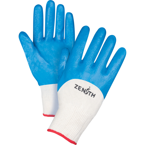 Seamless-Knit Medium-Weight Coated Gloves, 7/Small, Nitrile Coating, 13 Gauge, Cotton Shell D. Morneault & Fils