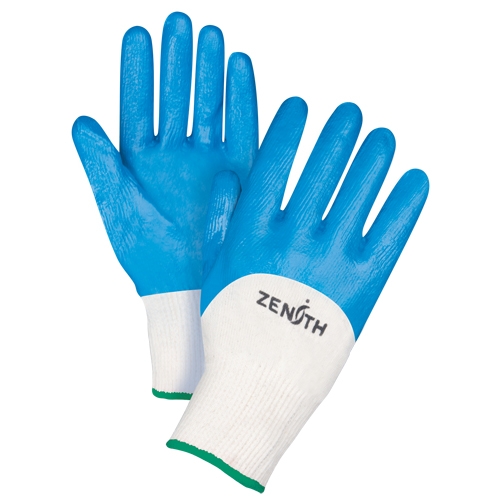 Seamless-Knit Medium-Weight Coated Gloves, 8/Medium, Nitrile Coating, 13 Gauge, Cotton Shell D. Morneault & Fils