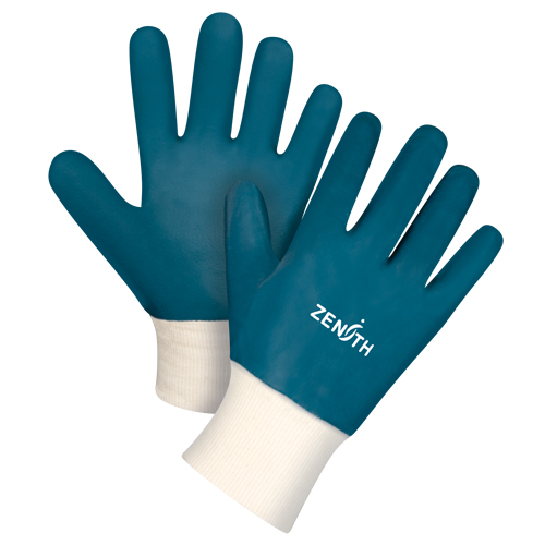 Gants &agrave; poignet en tricot de poids lourd, 11/2T-Grand, R&ecirc;vetement Nitrile, Enveloppe en Coton D. Morneault & Fils
