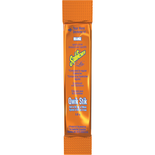 Sqwincher&reg; Boisson de r&eacute;hydratation ZERO Qwik Stik, Poudre, Orange D. Morneault & Fils