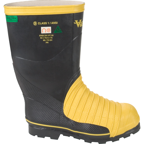 Bottes professionnelles Miner 49ER pour l'exploitation mini&egrave;re, Caoutchouc, Embout Acier, Pointure 7 D. Morneault & Fils