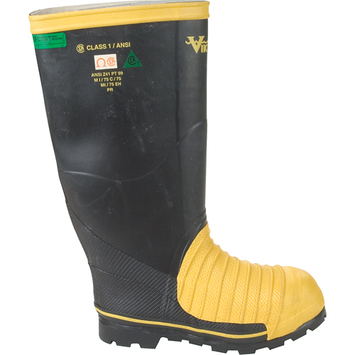 Bottes professionnelles Miner 49ER pour l'exploitation mini&egrave;re, Caoutchouc, Embout Acier, Pointure 7 D. Morneault & Fils