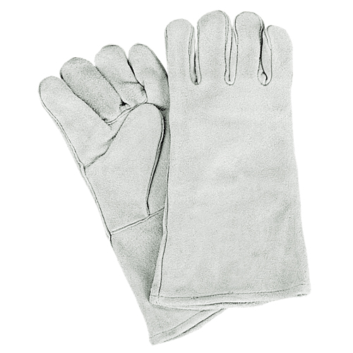 Standard-Duty Welder's Gloves, Split Cowhide, Size Large D. Morneault & Fils