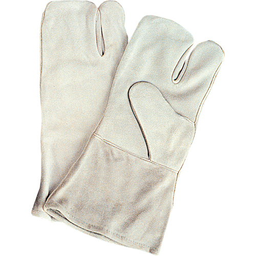 Gants de soudeur d'usage standard, Cuir de vache refendu, Taille Grand D. Morneault & Fils