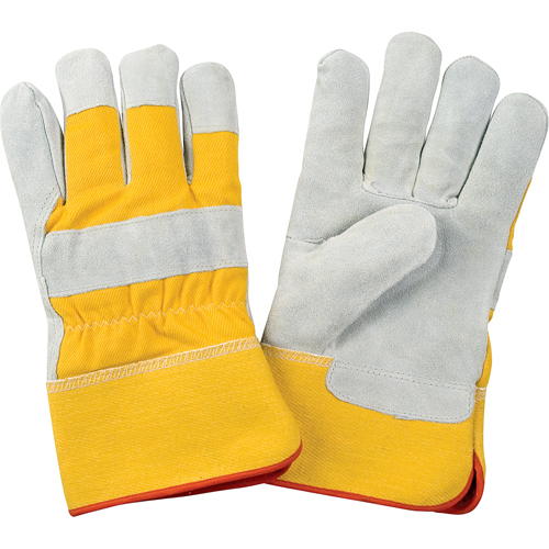 Premium Winter-Lined Fitters Gloves, 2X-Large, Split Cowhide Palm, Foam Fleece Inner Lining D. Morneault & Fils