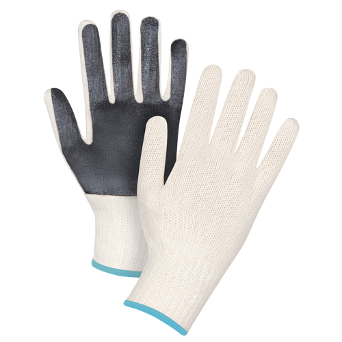 Palm-Coated String Knit Gloves, Poly/Cotton, Single Sided, 7 Gauge, X-Large D. Morneault & Fils