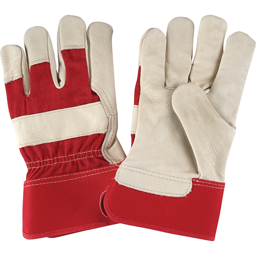 Premium Dry-Palm Fitters Gloves, Large, Grain Cowhide Palm, Cotton Inner Lining D. Morneault & Fils