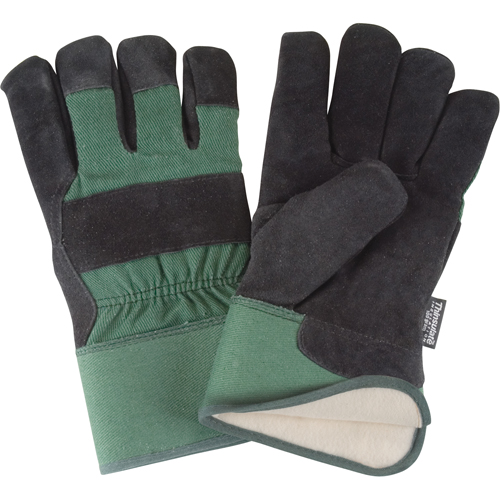 Gants d'ajusteur doubl&eacute;s pour l'hiver &agrave; chaleur sup&eacute;rieure, 2T-Grand, Paume en Cuir de vache refendu, Doublure en Thinsulate D. Morneault & Fils