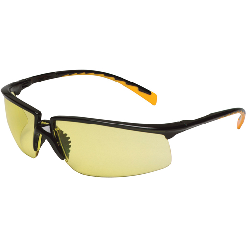 Lunettes de s&eacute;curit&eacute; Privo, Lentille Ambr&eacute;e, Antibu&eacute;e, R&eacute;pond ou surpasse la norme CSA Z94.3 D. Morneault & Fils