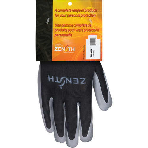 Premium Comfort Coated Gloves, 9/Large, Nitrile Coating, 13 Gauge, Polyester Shell D. Morneault & Fils