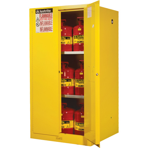 Armoires Sure-Grip EX pour produits inflammables, 60 gal., 2 Porte(s), 34" La x 65" h x 34" p D. Morneault & Fils