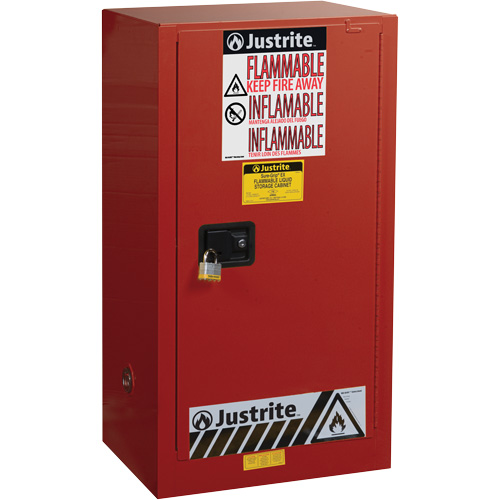 Armoire de s&eacute;curit&eacute; pour la peinture et les encres combustibles EX Sure-Grip, 20 gal., 2 tablettes D. Morneault & Fils