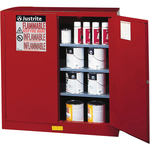 Sure-Grip&reg; EX Combustibles Safety Cabinet for Paint and Ink, 40 gal., 3 Shelves D. Morneault & Fils