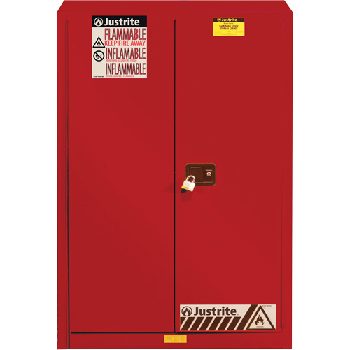 Armoire de s&eacute;curit&eacute; pour la peinture et les encres combustibles EX Sure-Grip, 60 gal., 5 tablettes D. Morneault & Fils
