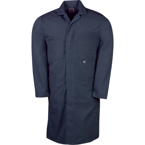 Lab Coats, Poly-Cotton, 40, Navy Blue D. Morneault & Fils