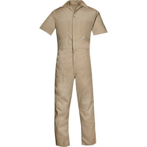 Short Sleeved Coveralls, Men's, Tan, Size 2X-Large (Tall) D. Morneault & Fils