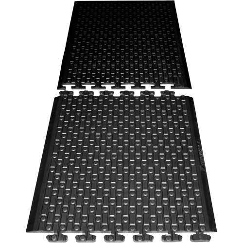 Rejuvenator Connect No. 502 Matting, Polyurethane, 3' W x 3' L, 5/8" Thick, Black D. Morneault & Fils